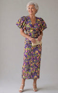 Lily  | Vivid Pleated Midi Dress