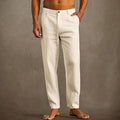 Marco - Men's Summer Linen Trousers Straight Leg Casual Pants